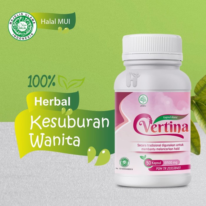 Vertina Pelancar haid dan penyubur wanita