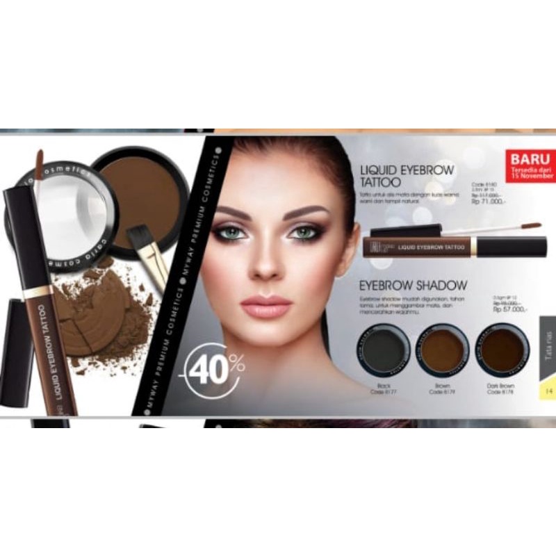 Carla eyebrow shadow waterproof my way