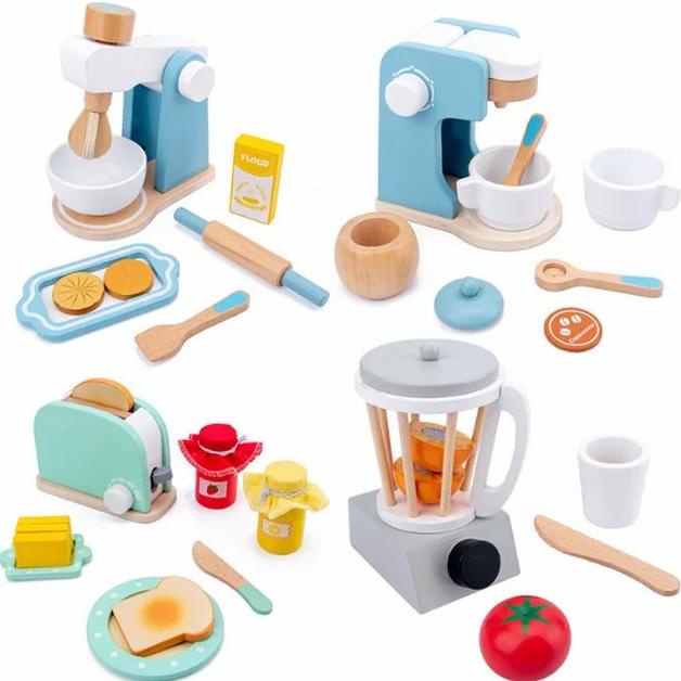 kitchen toys - mainan masak2an kayu - dapur kayu anak - toaster kayu