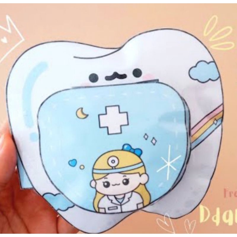 Boneka Kertas Viral Squishy Book