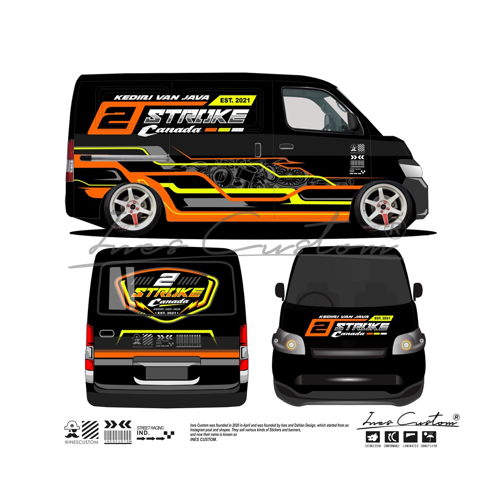 DECAL GRANDMAX BLINDVAN RACING CONCEPT