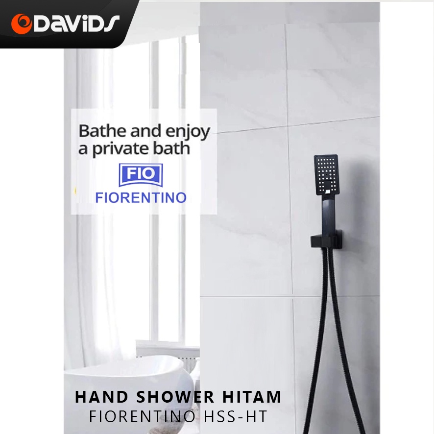 Hand Shower Kamar Mandi Kepala Head Sower Hitam Fiorentino HSS-HT