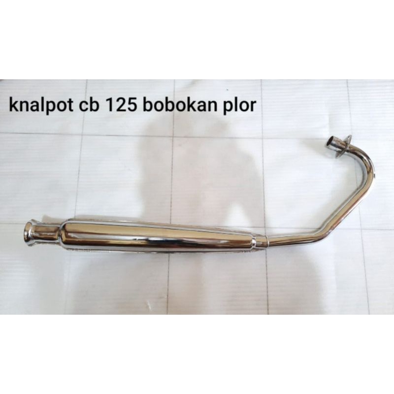 knalpot cb 125 crobi plor original set breket