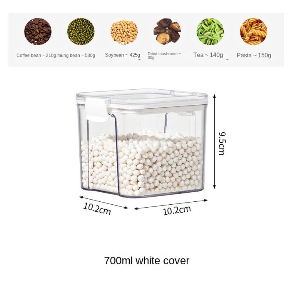 R-FLOWER Food Canister Household Transparan Rice Nut Organizer Sealing Jar Cereals Toples Penyimpanan