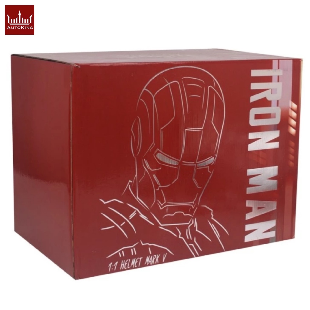AUTOKING Marvel Iron Man 2 Mark V Voice Command Electronic Wearable Helmet