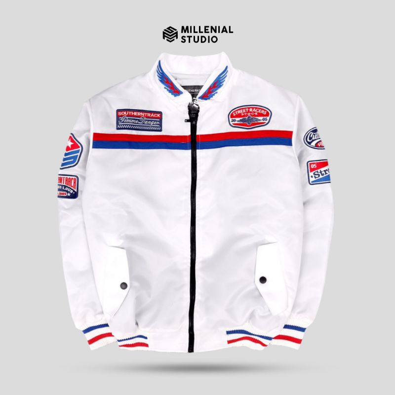 NASCAR JACKET | RACING RIDE LOUD WHITE BORDIR ORIGINAL SOUTHERNTRACK | MILLENIAL STUDIO