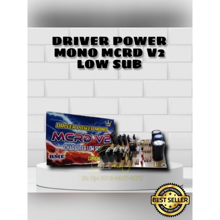 KIT DRIVER POWER MONO MCRD V2 BME LOW SUB Driver power mono mcrd v2 BME