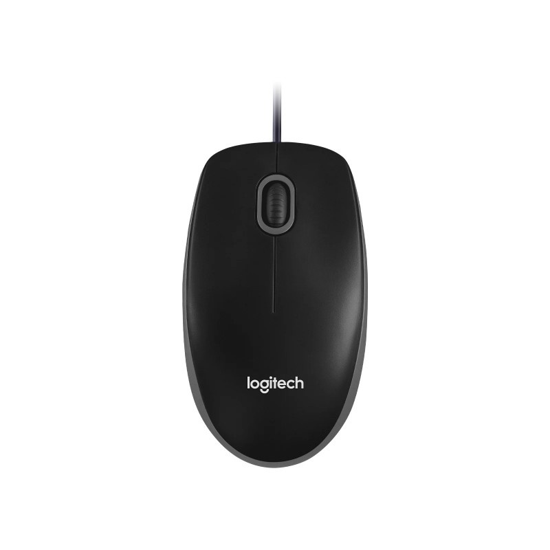 LOGITECH OPTICAL MOUSE B100 MOUSE HITAM MOUSE USB PAKAI KABEL MOUSE MURAH - ACC KOMPUTER LAPTOP MURAH