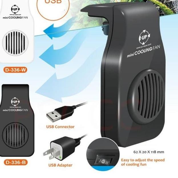 UP Kipas Aquascape Mini Cooling Fan Aquarium - Hitam