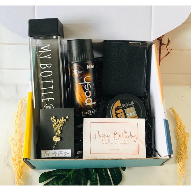 

025 PAKET HAMPERS GIFT BOX KADO SPECIAL PRIA HADIAH ULANG TAHUN WISUDA GRADUATION PRIA