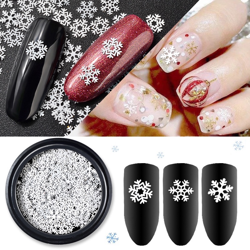 Pretty Hiasan Kuku Tema Natal Manik-Manik Kuku/Accessories Kuku Nail Art