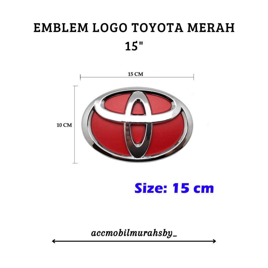 Red Emblem Toyota - Logo - Lambang Toyota Merah