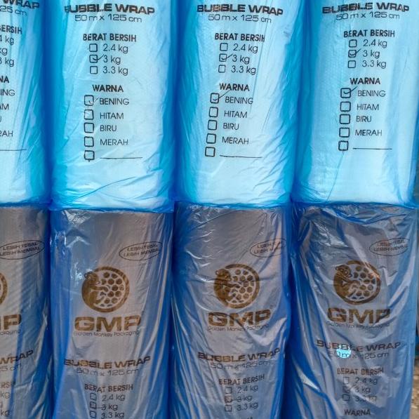 

Bubble wrap Bening murah tebal 50m x 125cm merk GMP - Putih