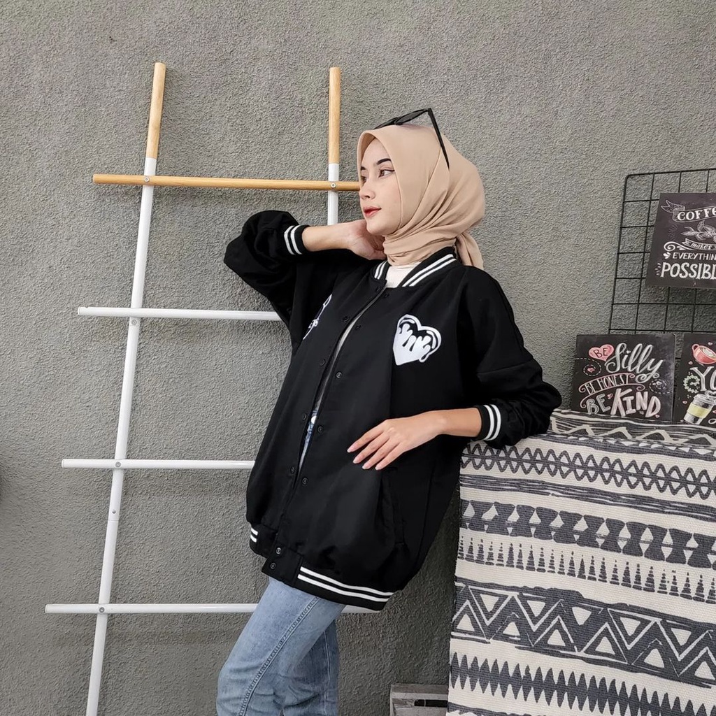 MARKET BASEBALL JAKET WANITA UNISEX WANITA PRIA OVERSIZE