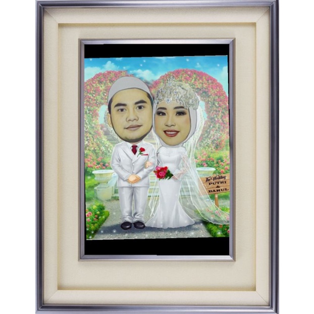 karikatur wedding