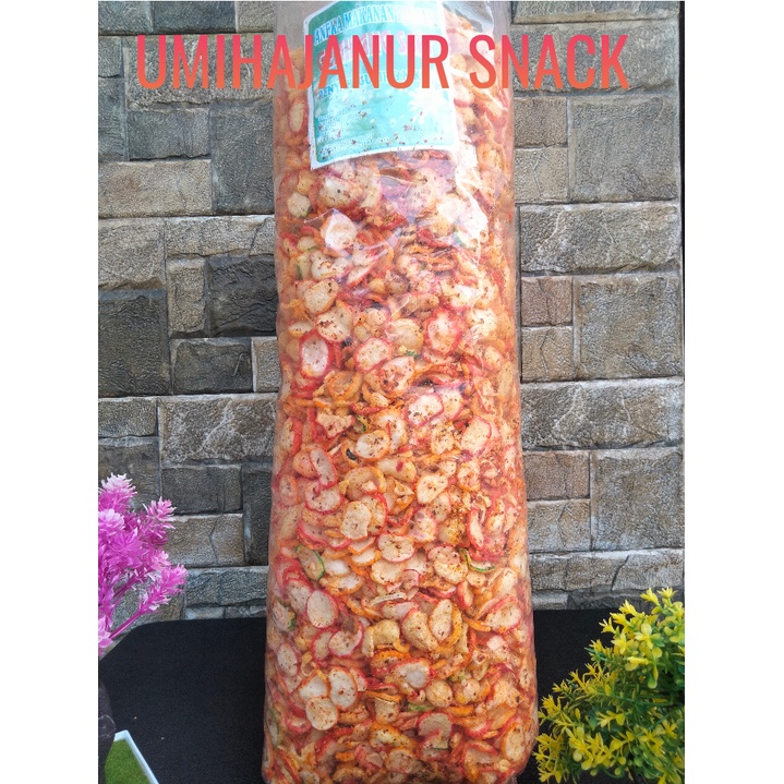 CEMILAN KERUPUK SEBLAK 1KG GURIH PEDES