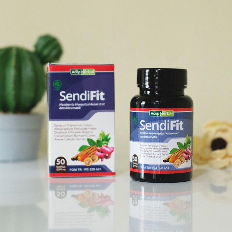 SendiFit Obat Sakit Nyeri Pinggang Punggung Belakang Sebelah Kiri dan Nyeri Sendi Sarap Kejepit Herbal 50 Kapsul Original BPOM