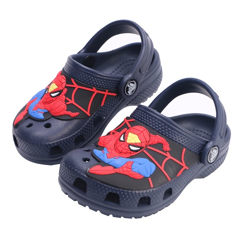 Crocs Anak Spiderman New Crocs Sandal Anak Laki-Laki Sandal Anti Licin New Launching