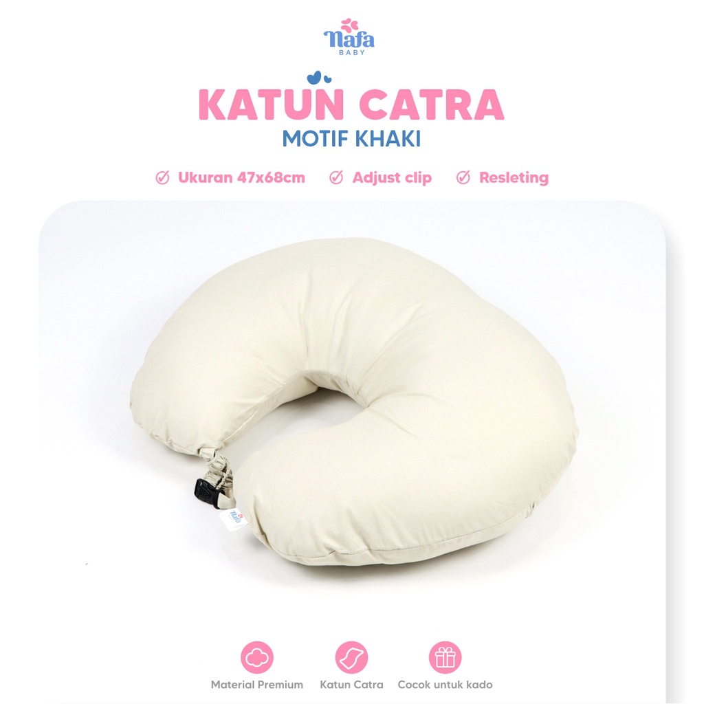 Bantal Menyusui Baby Multifungsi Katun Catra dan Katun Jepang By Nafa Baby