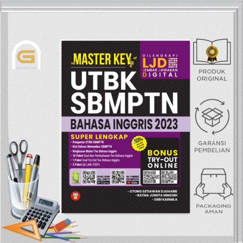 Buku Master Key UTBK SBMPTN Bahasa Inggris 2023 Penerbit Yrama Widya