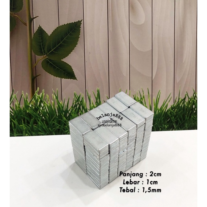 Magnet NEODYMIUM ukuran 20x10x1,5 satuan