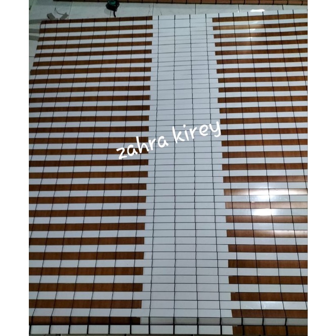 krey tirai pvc fiber polos dan motif outdoor