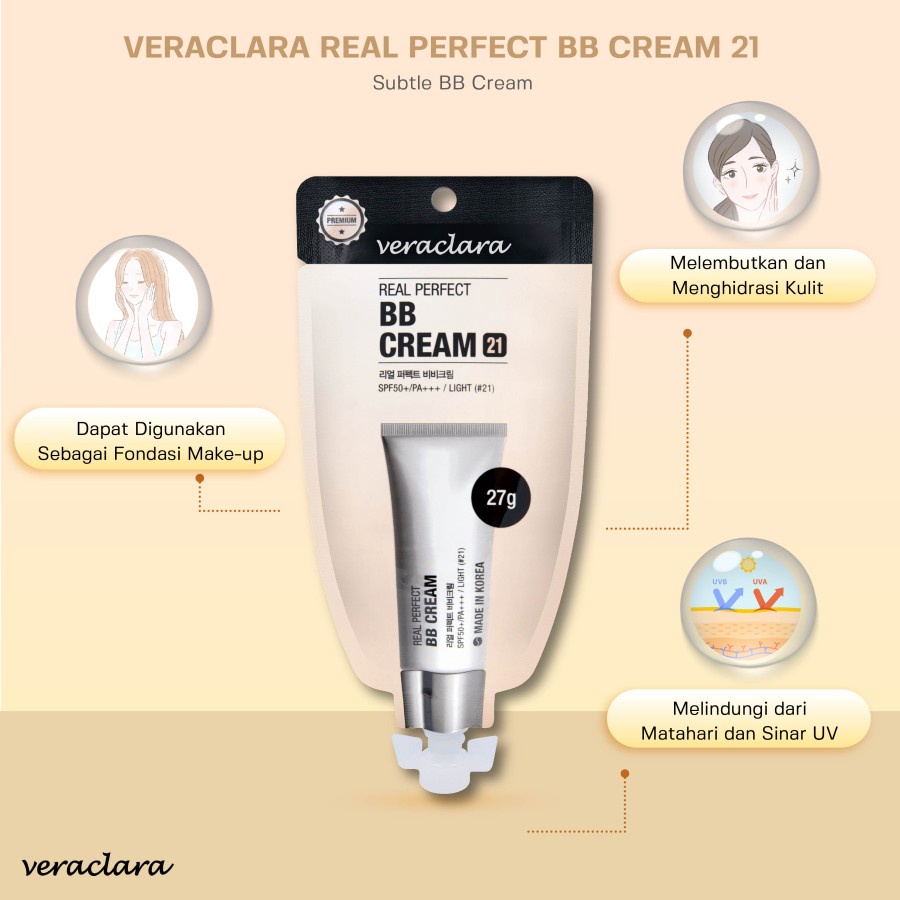 Veraclara Real Perfect BB Cream Shade #21 27gr