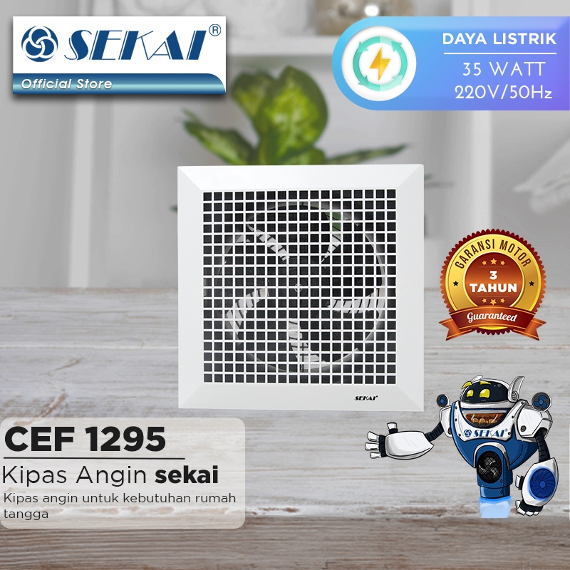 SEKAI Exhaust Fan 30 Cm CEF-1295 Exhaust Plafon 12inch CEF1295