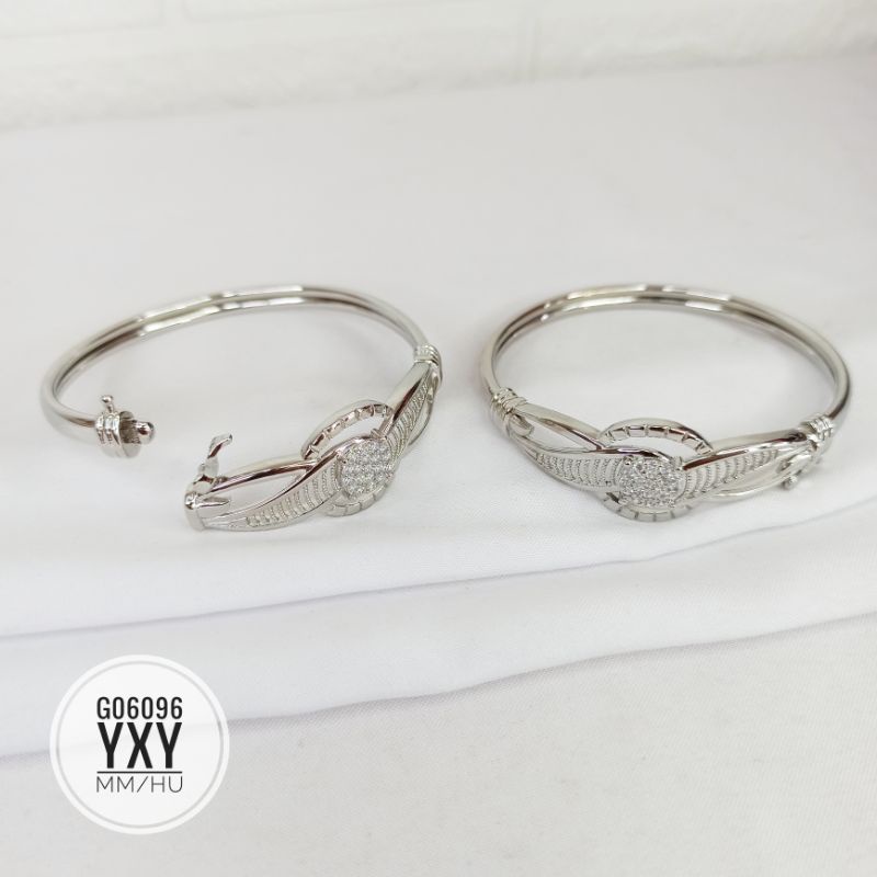 Gelang Yaxiya Bangkok Zircon Silver G06096