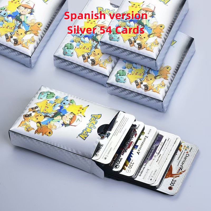 54pcs Kartu Pokemon Carte GX Warna Emas Untuk Koleksi