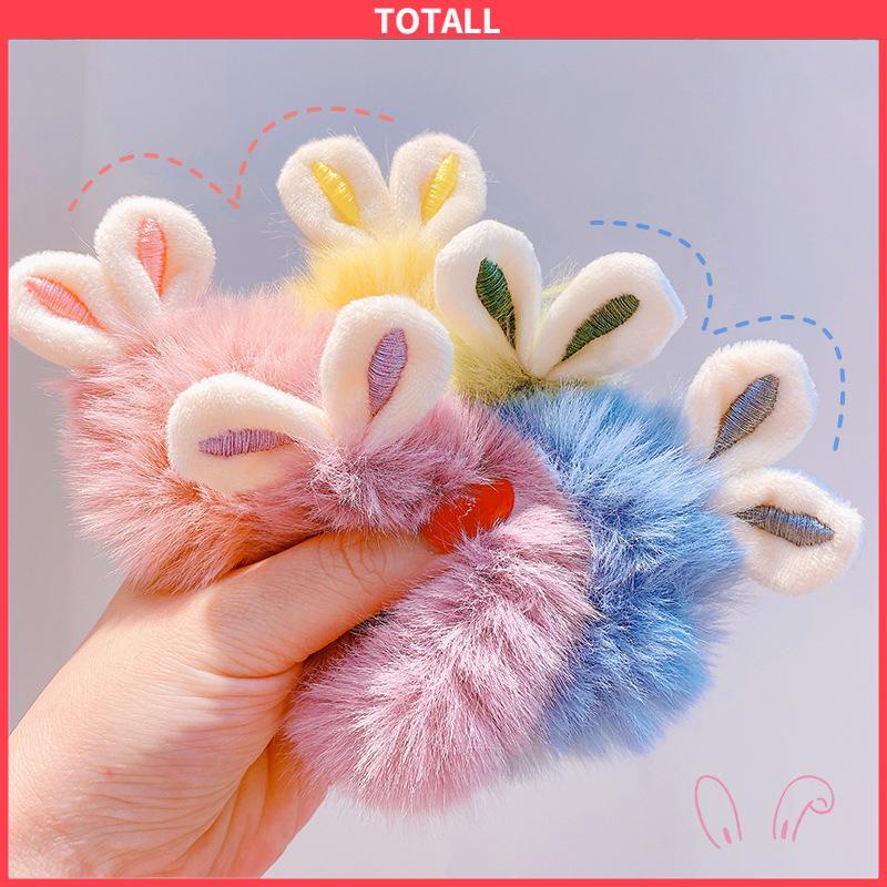 COD Ikat Rambut Bulu Elastis Motif Kartun Lucu Kelinci Rabbit Korean Style-Totall