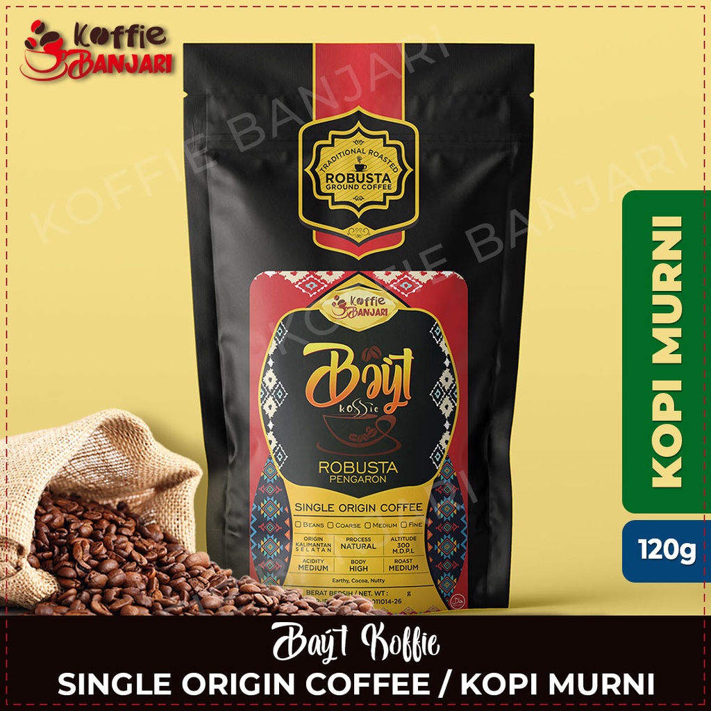 

Kopi Bubuk Robusta Pengaron 120 gram Original - Baýt Koffie