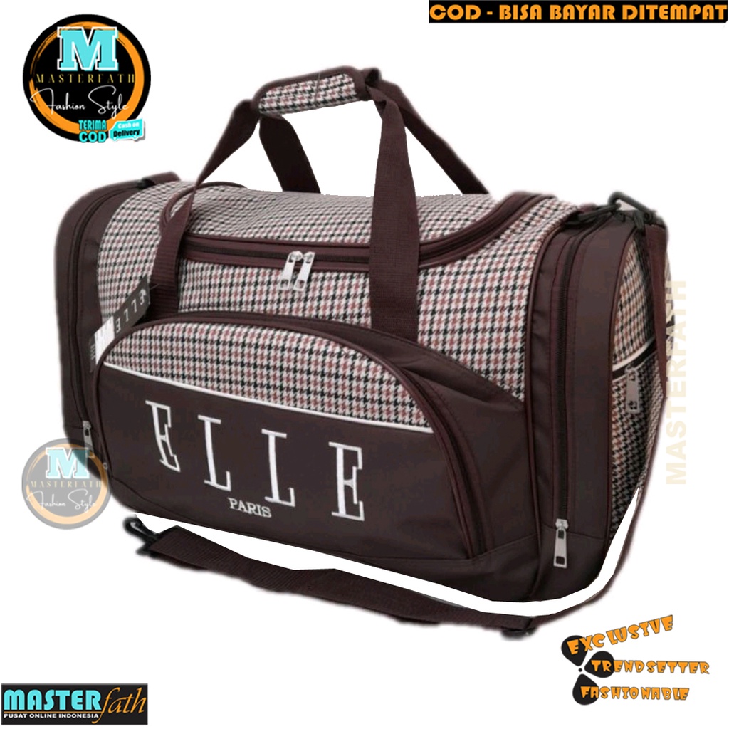 COD Travel Bag Elle Duffle Bag Tas Pria Wanita Tas Pakaian Multifungsi Tas pakaian elle besar Olahra