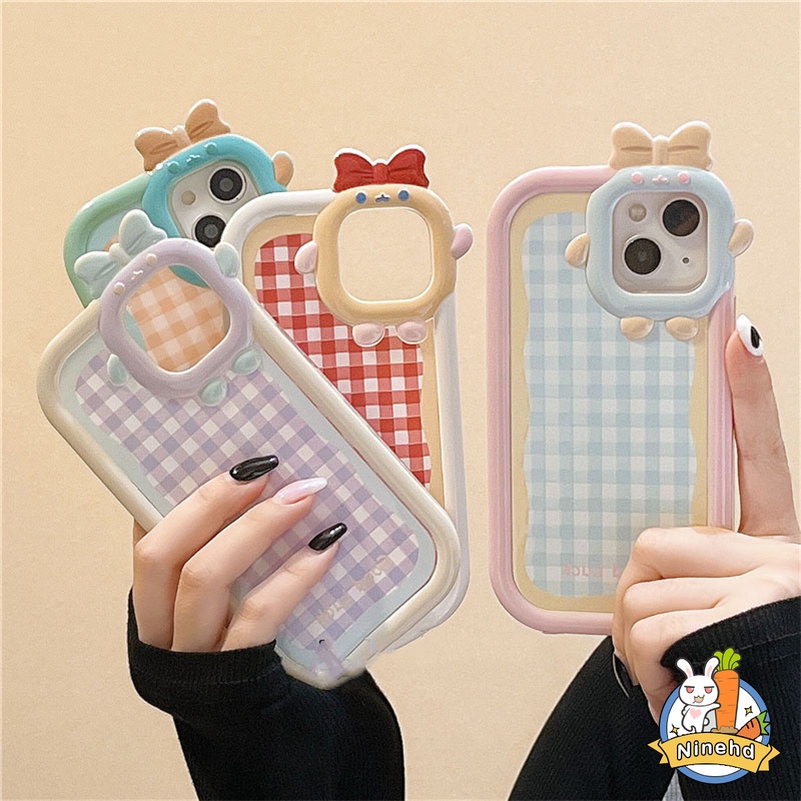 Soft Case Pelindung Lensa Motif Burung Monster Kecil Untuk iPhone14 13 12 11 Pro Max X Xr Xs Max 7 8 6 6s Plus SE 2020