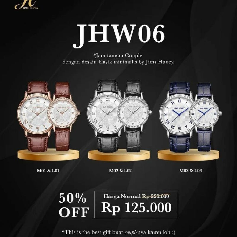 JIMS HONEY JHW 06/JAM TANGAN COUPLE SERIES CEWE COWO UNISEX
