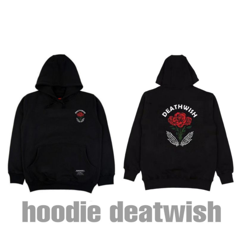(BISA COD) SWEATER HOODIE WANGKERS DEATWISH BLACK -JAKET HOODIE DISTRO GRAPHIC / JUMPER HODIE HITAM 