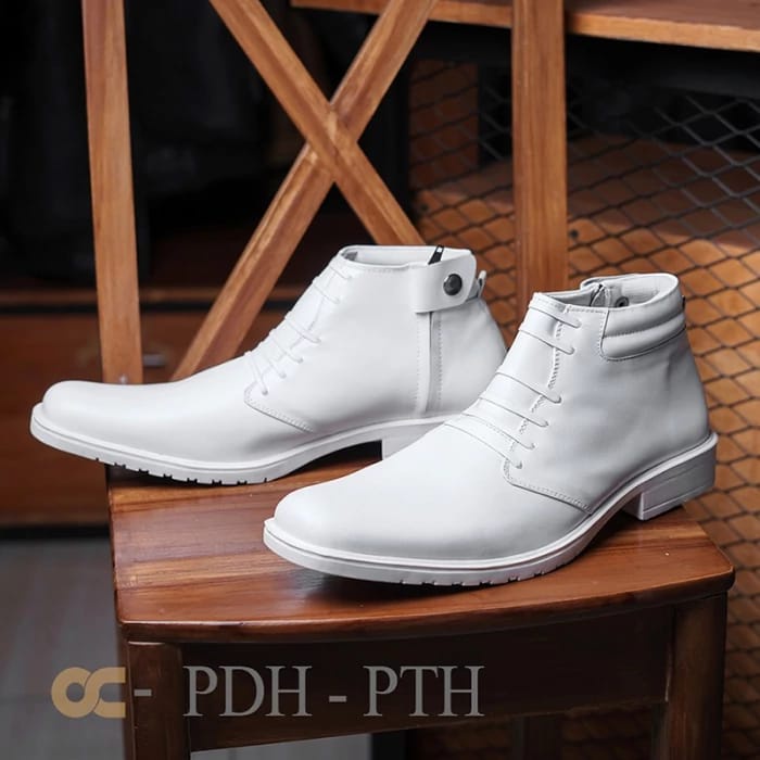SEPATU KULIT PDH DINAS PUTIH ODON CIBADUYUT/ FORMAL/DINAS