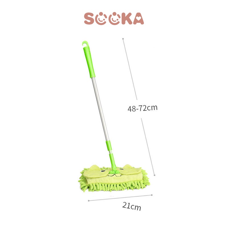 SOOKA Cleaning Tools Pel lantai Dengan Bahan Microfiber Model Kartun Cute Lucu Untuk Anak Melakukan Pekerjaan Rumah Tangga SK-AFC1100