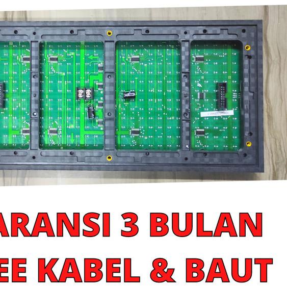 MODUL P10 RUNNING TEXT DIP MERAH FULL OUTDOOR