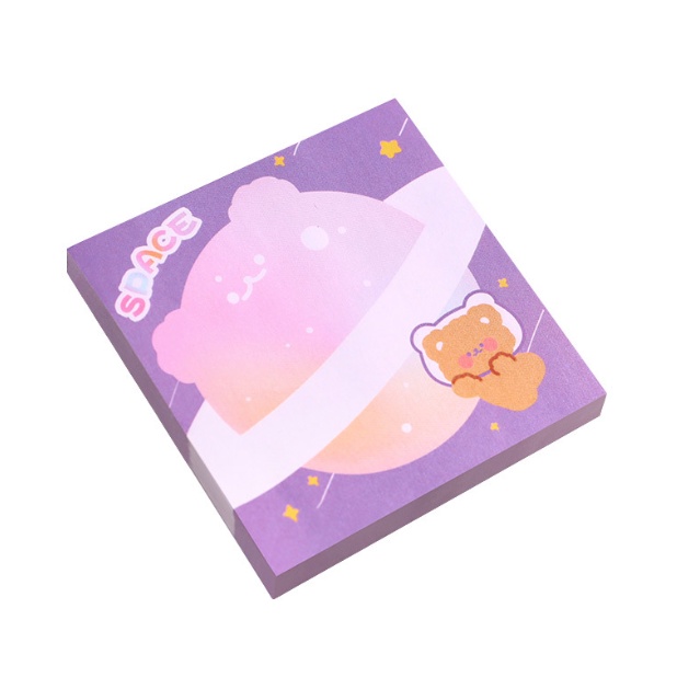 

J2 - Sticky notes purple cute rabbit korea memo tempel