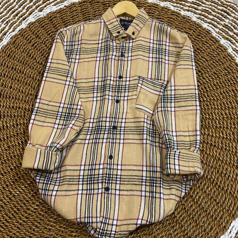 KEMEJA FLANEL WANITA | KEMEJA FLANEL PRIA | KEMEJA FLANEL LENGAN PANJANG | FLANEL WANITA | FLANEL PRIA | KEMEJA FLANEL KOTAK-KOTAK | KEMEJA DISTRO | KEMEJA KOTAK KOTAK TERBARU 2022-Yellow Premium