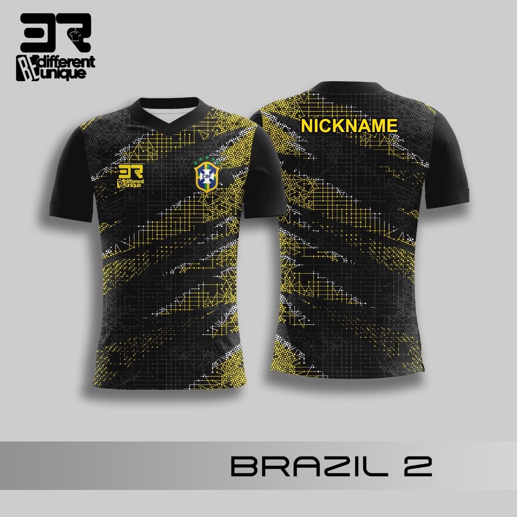 KAOS JERSEY SEPAK BOLA DUNIA - BRAZIL 2  / JERSEY BOLA / JERSEY SEPAK BOLA / KAOS BOLA  / JERSEY ANA