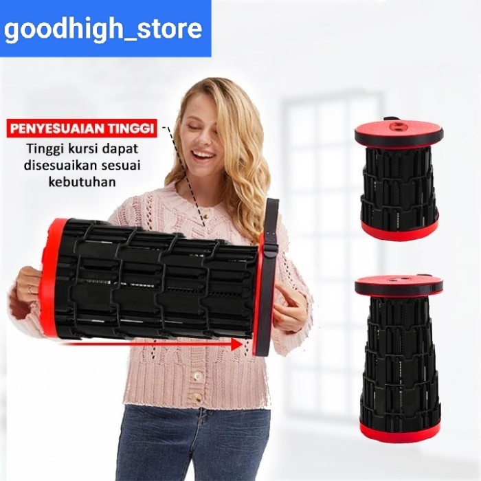 Kursi Kursi Lipat Portable Teleskopik Kursi Kemah