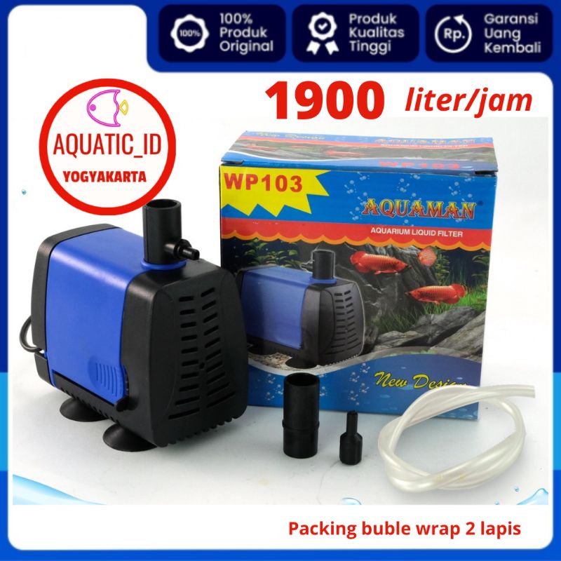 AQUAMAN WP 103 - Mesin Pompa kolam Aquarium 2800 LH - mesin Filter Akuarium filter pilter pompa aqua