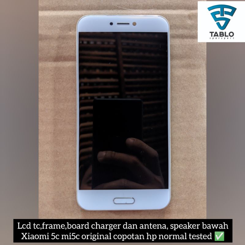 paket depan LCD touchscreen frame Xiaomi 5c mi5c ori Copotan