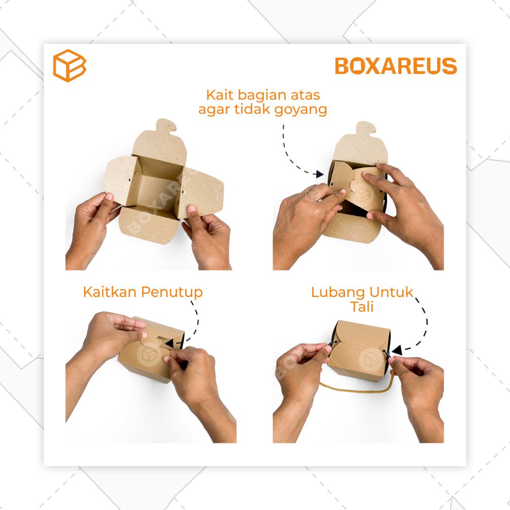 Dus, Kemasan, Packaging, Food Pail, Box -  FP10759  - DENGAN TALI (50pc)