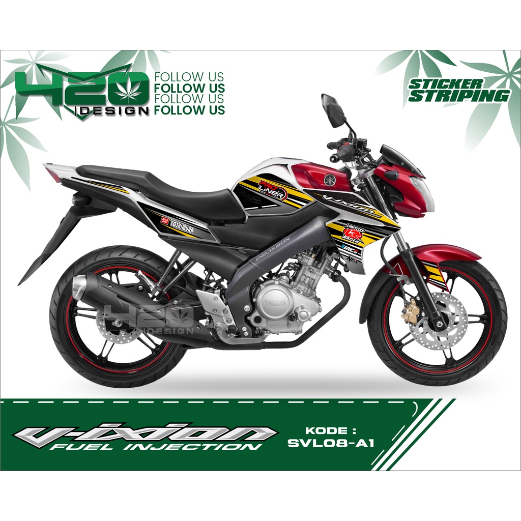 Striping Stiker Hologram New Vixion NVL / Sticker Vixion NVL / Striping NVL