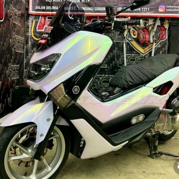 

Cat bunglon putih pu chameleon green gold blue