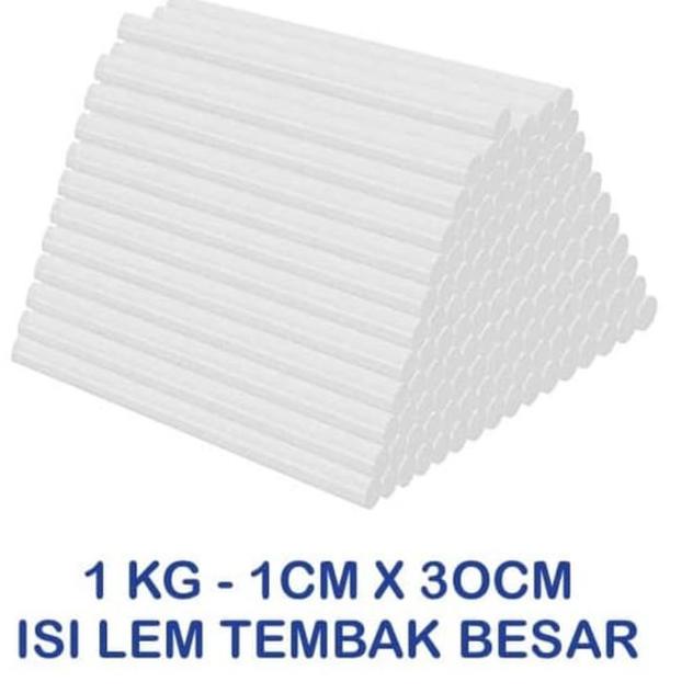 

ISI REFILL LEM TEMBAK BESAR 1 KG @ 35 STICK GLUEGUN LEM BAKAR BESAR - - BESAR KILOAN