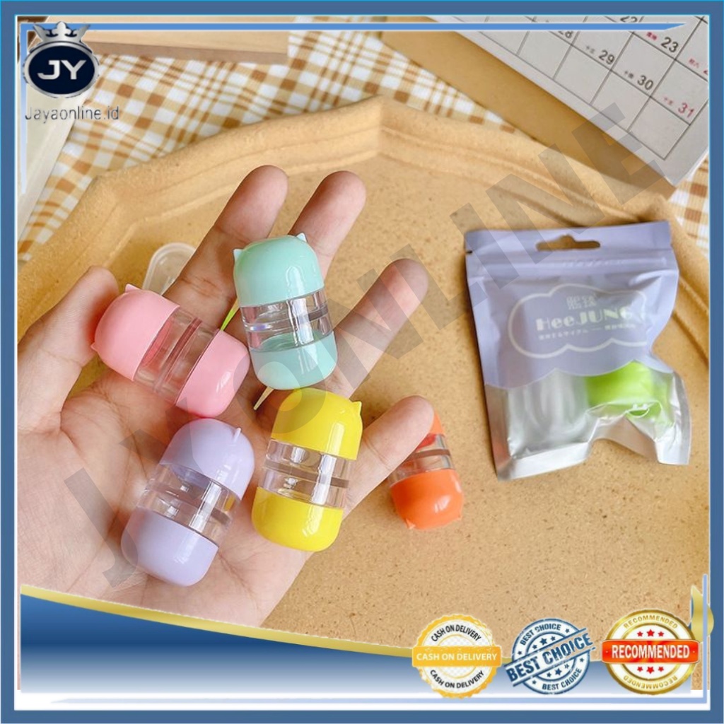 JY CL6 Case Lensa Mini Softlens/Wadah Soflen Capsule/Case Soflens Capsul Motif Lucu/Travelkit/Import Harga Terjangkau